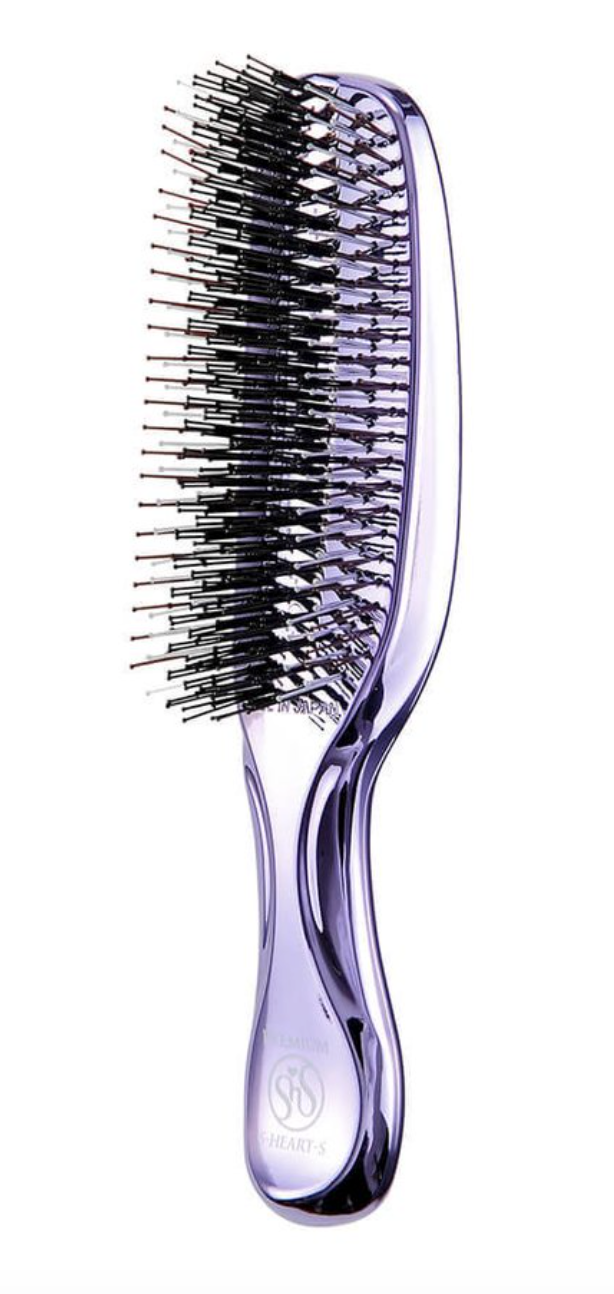 Премиальная расческа для волос и кожи головы, сиреневая S Heart S Scalp Brush World Premium Purple Long