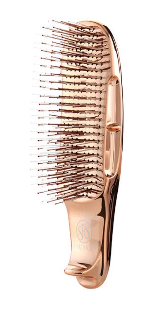 Массажная расческа для кожи головы, золотая S Heart S Scalp Brush Plus Short Gold